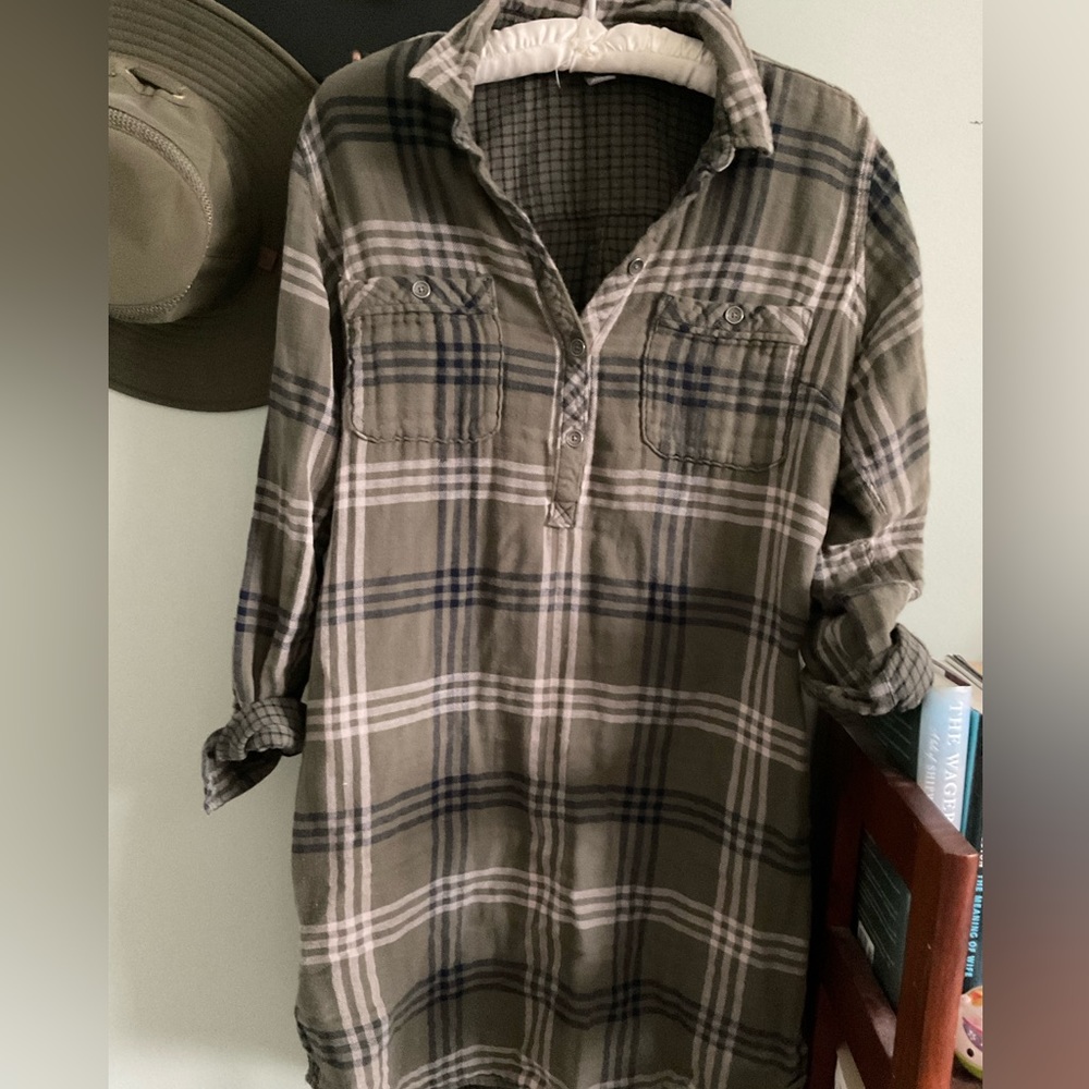 Eddie Bauer flannel tunic